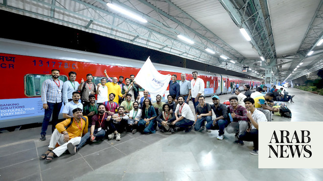 Saudi entrepreneurs forge new partnerships on India's 8,000 km train journey.
