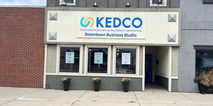 The market at the KEDCO commercial studio offers opportunities for small shopping